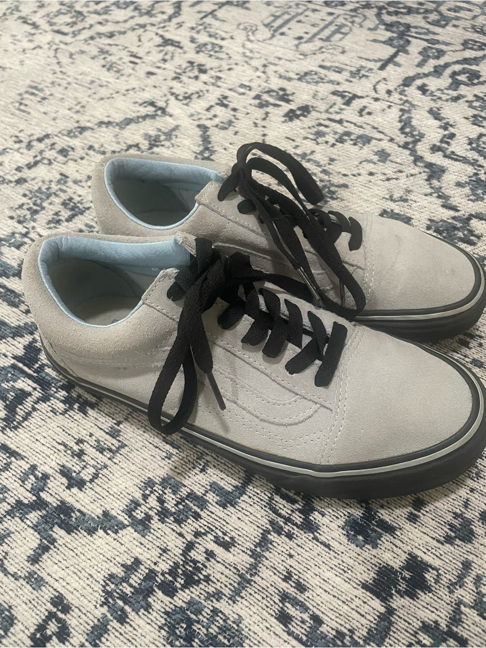 Vans Old Skool Suede Low-Top Sneakers with Black Laces